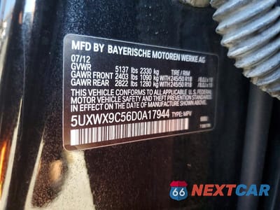 Zdjęcie 13 z 13 samochodu: 2013 BMW X3 XDRIVE28I VIN:5UXWX9C56D0A17944 - miniatura