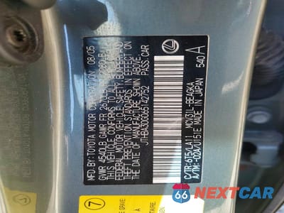 Zdjęcie 12 z 12 samochodu: 2006 LEXUS ES 330 BASE VIN:JTHBA30G065142752 - miniatura