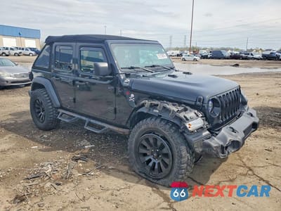 Czwarte zdjęcie samochodu z boku: 2023 JEEP WRANGLER SPORT VIN:1C4HJXDG6PW646134 - miniatura