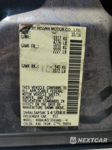 Zdjęcie 12 z 12 samochodu: 2017 NISSAN ALTIMA 2.5 SV VIN:1N4AL3AP5HC145088 - miniatura
