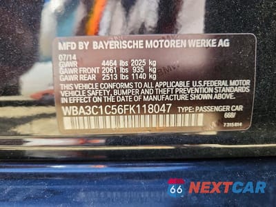 Zdjęcie 12 z 12 samochodu: 2015 BMW 328 I SULEV VIN:WBA3C1C56FK118047 - miniatura