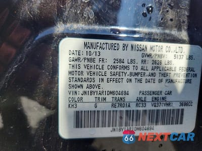 Zdjęcie 13 z 13 samochodu: 2013 INFINITI M37 X VIN:JN1BY1AR1DM604694 - miniatura