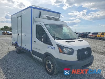 Czwarte zdjęcie samochodu z boku: 2021 FORD TRANSIT REFRIGERATED BOX TRUCK VIN:1FDBW5Z80MKA97249 - miniatura