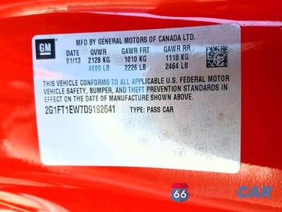 Zdjęcie 12 z 12 samochodu: 2013 CHEVROLET CAMARO 2SS VIN:2G1FT1EW7D9192641 - miniatura
