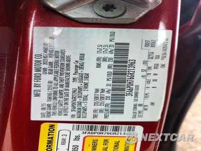 Zdjęcie 12 z 12 samochodu: 2016 FORD FUSION SE VIN:3FA6P0H76GR213963 - miniatura