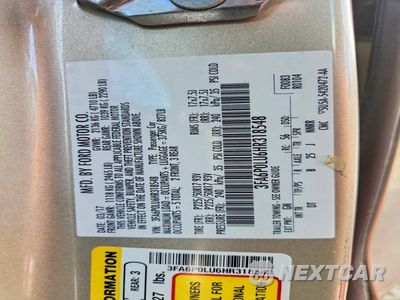 Zdjęcie 12 z 12 samochodu: 2017 FORD FUSION SE HYBRID VIN:3FA6P0LU6HR318548 - miniatura