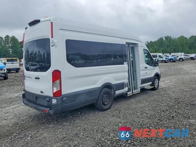 Trzecie zdjęcie samochodu z tyłu: 2018 FORD TRANSIT T-350 EXT HIGH ROOF WHEELCHAIR L VIN:1FTBW3XM1JKA37789 - miniatura