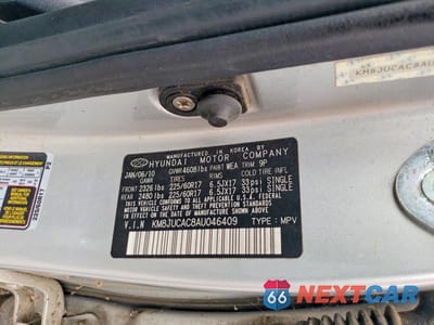 Zdjęcie 13 z 13 samochodu: 2010 HYUNDAI TUCSON GLS VIN:KM8JUCAC8AU046409 - miniatura