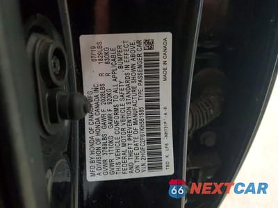Zdjęcie 12 z 12 samochodu: 2019 HONDA CIVIC LX VIN:2HGFC2F67KH581585 - miniatura