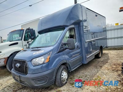 2021 FORD TRANSIT T-350 STEP VAN ** CLEAN TITLE * PRIOR FLEET ** 1FDDF6P80MKA57593 - główne zdjęcie licytacji z USA - miniatura