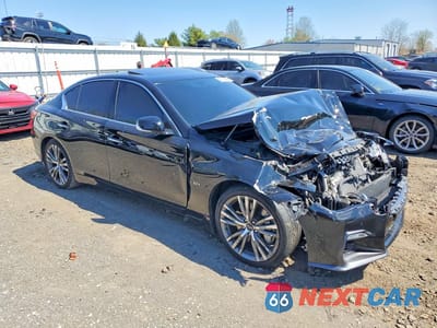 Czwarte zdjęcie samochodu z boku: 2019 INFINITI Q50 3.0T SPORT VIN:JN1EV7AR0KM555431 - miniatura