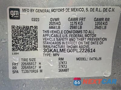 Zdjęcie 12 z 12 samochodu: 2023 GMC TERRAIN SLE VIN:3GKALMEG0PL222614 - miniatura