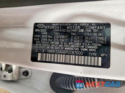 Zdjęcie 13 z 13 samochodu: 2023 HYUNDAI KONA SEL VIN:KM8K33AG6PU187000 - miniatura