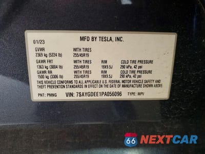 Zdjęcie 13 z 13 samochodu: 2023 TESLA MODEL Y VIN:7SAYGDEE1PA056096 - miniatura
