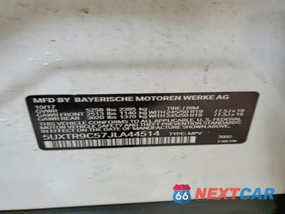 Zdjęcie 13 z 13 samochodu: 2018 BMW X3 XDRIVE30I VIN:5UXTR9C57JLA44514 - miniatura
