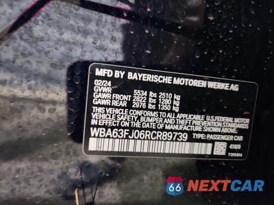Zdjęcie 12 z 12 samochodu: 2024 BMW 540 XI VIN:WBA63FJ06RCR89739 - miniatura