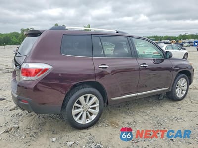 Trzecie zdjęcie samochodu z tyłu: 2011 TOYOTA HIGHLANDER HYBRID LIMITED VIN:JTEDC3EH1B2003825 - miniatura