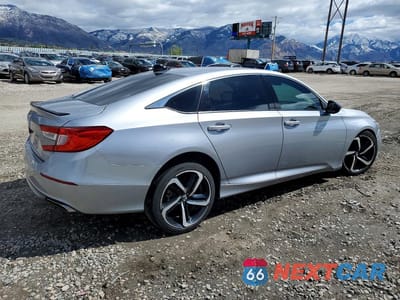 Trzecie zdjęcie samochodu z tyłu: 2021 HONDA ACCORD SPORT VIN:1HGCV1F31MA026114 - miniatura