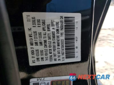 Zdjęcie 10 z 10 samochodu: 2016 HONDA ACCORD EX VIN:1HGCT1A73GA006323 - miniatura
