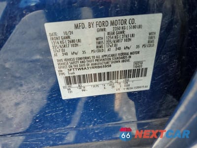 Zdjęcie 12 z 12 samochodu: 2024 FORD MAVERICK XL VIN:3FTTW8A31RRB65958 - miniatura