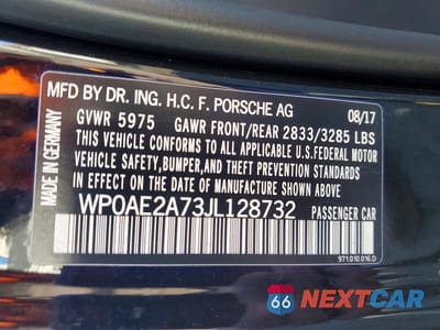 Zdjęcie 13 z 13 samochodu: 2018 PORSCHE PANAMERA 4 E-HYBRID VIN:WP0AE2A73JL128732 - miniatura
