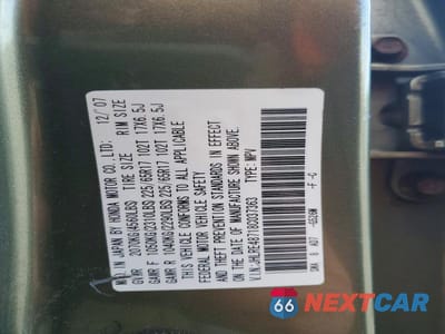 Zdjęcie 13 z 13 samochodu: 2008 HONDA CR-V EXL VIN:JHLRE48718C037363 - miniatura