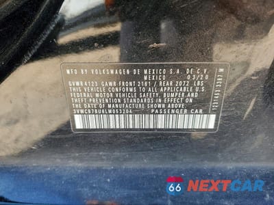 Zdjęcie 12 z 12 samochodu: 2020 VOLKSWAGEN JETTA S VIN:3VWCB7BU6LM053204 - miniatura