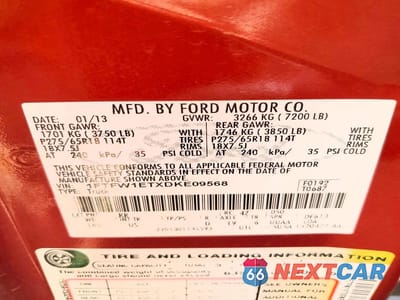 Zdjęcie 12 z 12 samochodu: 2013 FORD F150 SUPERCREW VIN:1FTFW1ETXDKE09568 - miniatura