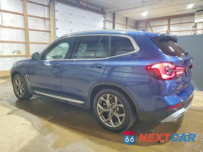 Drugie zdjęcie samochodu z przodu: 2022 BMW X3 XDRIVE30I VIN:5UX53DP08N9M35425 - miniatura