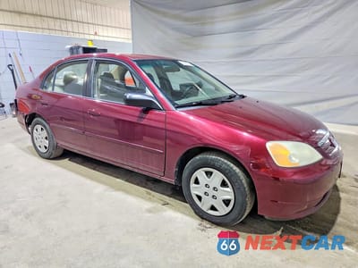 Czwarte zdjęcie samochodu z boku: 2003 HONDA CIVIC LX VIN:1HGES16503L029463 - miniatura