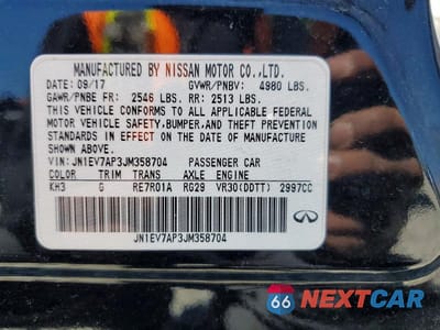 Zdjęcie 12 z 12 samochodu: 2018 INFINITI Q50 3.0T LUXE VIN:JN1EV7AP3JM358704 - miniatura