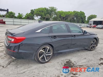 Trzecie zdjęcie samochodu z tyłu: 2019 HONDA ACCORD SPORT VIN:1HGCV1F3XKA131165 - miniatura