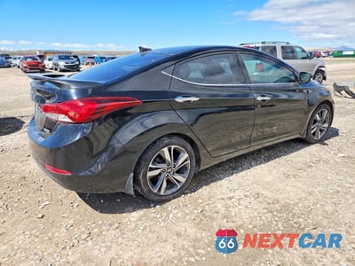 Trzecie zdjęcie samochodu z tyłu: 2015 HYUNDAI ELANTRA VIN:KMHDH4AEXFU234445 - miniatura