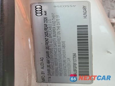 Zdjęcie 12 z 12 samochodu: 2015 AUDI S3 PRESTIGE VIN:WAUBFGFF8F1077064 - miniatura