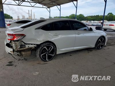Trzecie zdjęcie samochodu z tyłu: 2018 HONDA ACCORD SPORT VIN:1HGCV1F3XJA227117 - miniatura