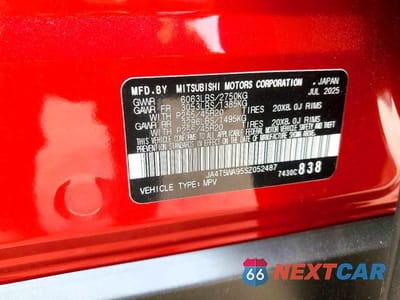 Zdjęcie 13 z 13 samochodu: 2025 MITSUBISHI OUTLANDER SEL VIN:JA4T5WA95SZ052487 - miniatura