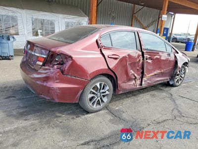 Trzecie zdjęcie samochodu z tyłu: 2015 HONDA CIVIC EX VIN:19XFB2F83FE098695 - miniatura