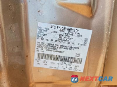 Zdjęcie 12 z 12 samochodu: 2006 FORD F150 VIN:1FTRX12W16NB36062 - miniatura