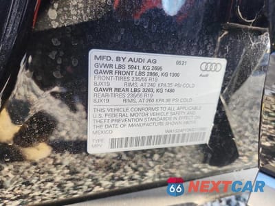 Zdjęcie 13 z 13 samochodu: 2021 AUDI Q5 E PREMIUM VIN:WA1G2AFY3M2113862 - miniatura