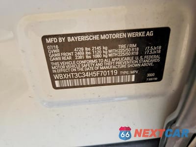 Zdjęcie 12 z 12 samochodu: 2017 BMW X1 XDRIVE28I VIN:WBXHT3C34H5F70119 - miniatura