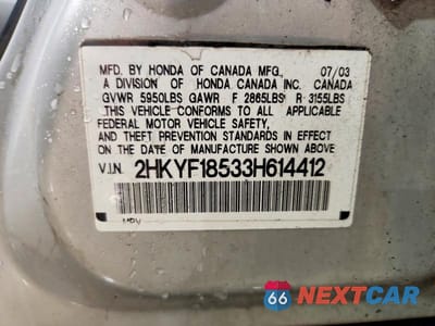 Zdjęcie 13 z 13 samochodu: 2003 HONDA PILOT EXL VIN:2HKYF18533H614412 - miniatura