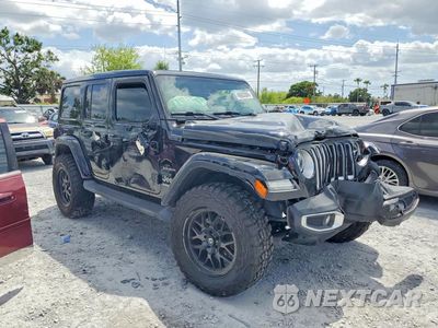 Czwarte zdjęcie samochodu z boku: 2022 JEEP WRANGLER UNLIMITED SAHARA VIN:1C4HJXEN8NW121232 - miniatura