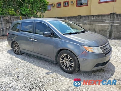 Czwarte zdjęcie samochodu z boku: 2013 HONDA ODYSSEY EX VIN:5FNRL5H46DB058754 - miniatura