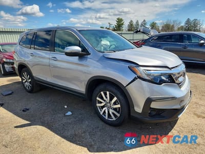 Czwarte zdjęcie samochodu z boku: 2021 HONDA PILOT EX VIN:5FNYF6H39MB049336 - miniatura