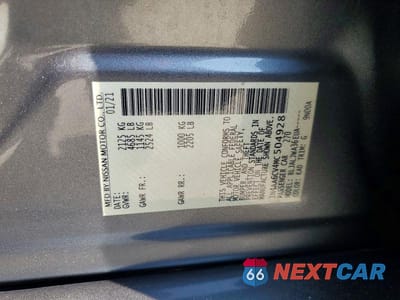 Zdjęcie 12 z 12 samochodu: 2021 NISSAN MAXIMA SV VIN:1N4AA6CV4MC504928 - miniatura
