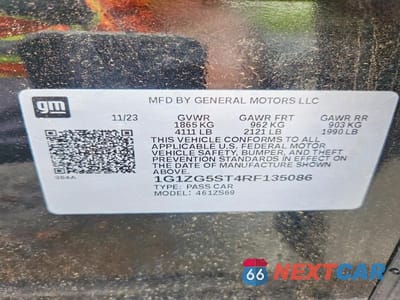 Zdjęcie 12 z 12 samochodu: 2024 CHEVROLET MALIBU RS VIN:1G1ZG5ST4RF135086 - miniatura