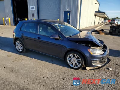 Czwarte zdjęcie samochodu z boku: 2015 VOLKSWAGEN GOLF TDI VIN:3VW2A7AU5FM043526 - miniatura