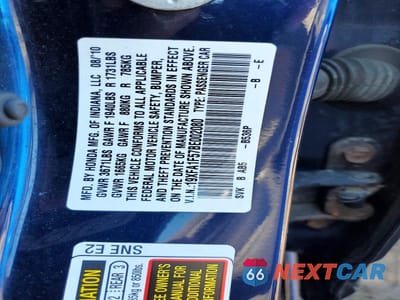 Zdjęcie 12 z 12 samochodu: 2011 HONDA CIVIC VIN:19XFA1F57BE002080 - miniatura