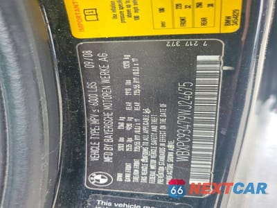 Zdjęcie 13 z 13 samochodu: 2009 BMW X3 XDRIVE30I VIN:WBXPC93479WJ24675 - miniatura
