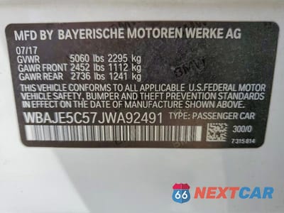 Zdjęcie 12 z 12 samochodu: 2018 BMW 540 I VIN:WBAJE5C57JWA92491 - miniatura